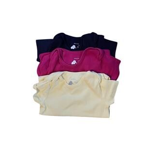 Primary Kids NWOT Short Sleeve Bodysuits Set of 3 Multi-Color | 18-24M